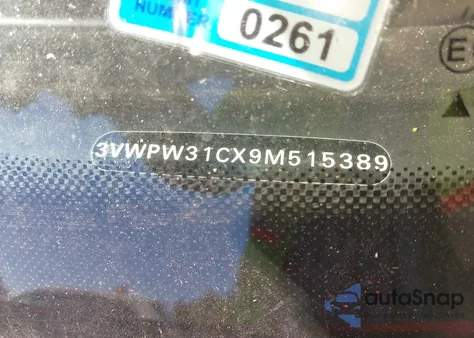 2009 Volkswagen New Beetle 2.5L из США, поврежденный, VIN 3VWPW31CX9M515389